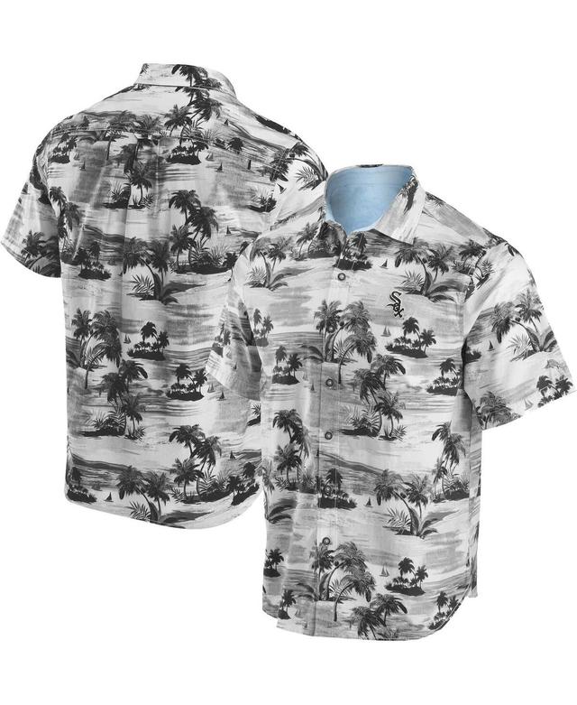 Mens Tommy Bahama Black San Francisco Giants Tropical Horizons Button-Up Shirt Product Image