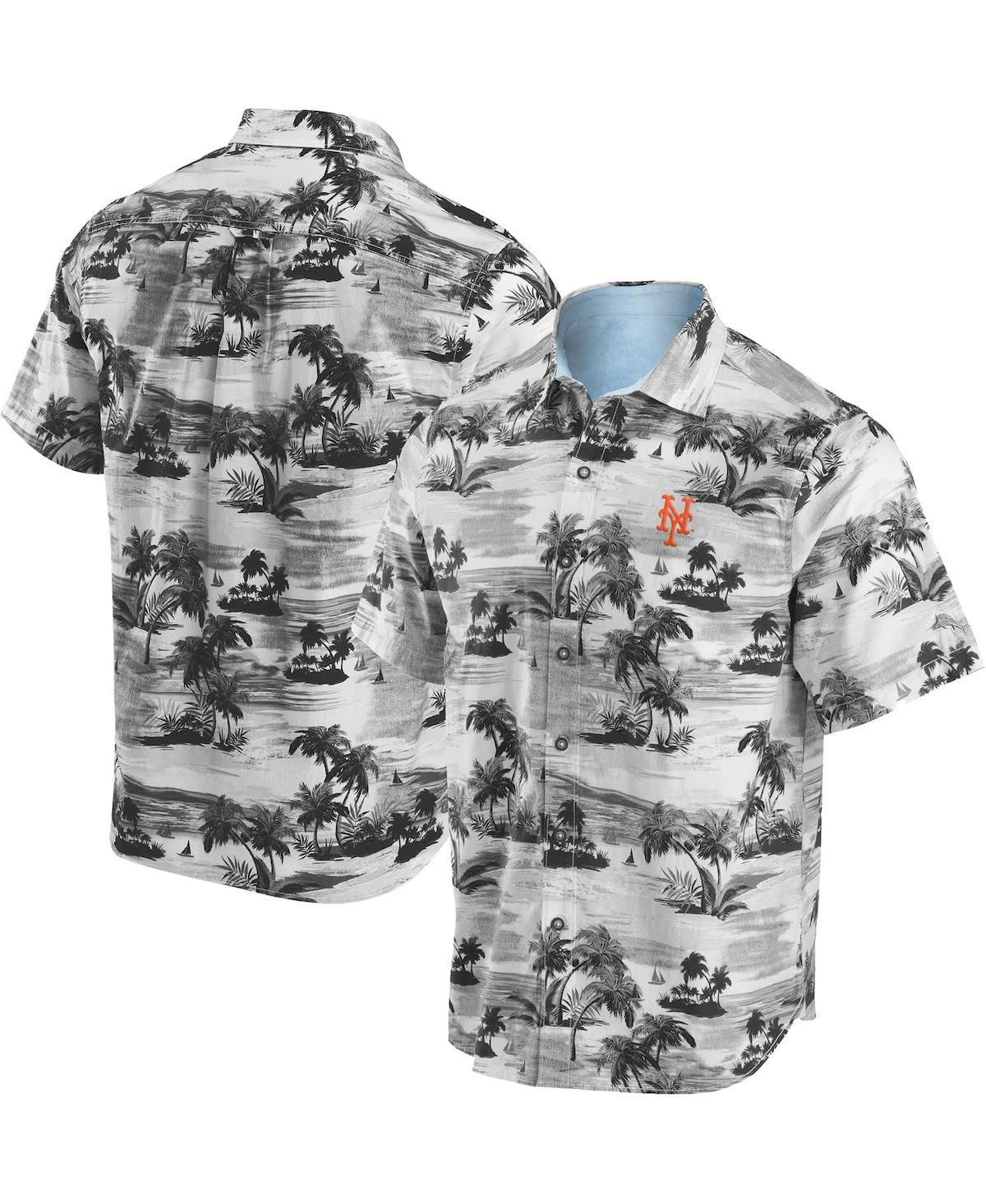 Mens Tommy Bahama Black Los Angeles Dodgers Tropical Horizons Button-Up Shirt Product Image