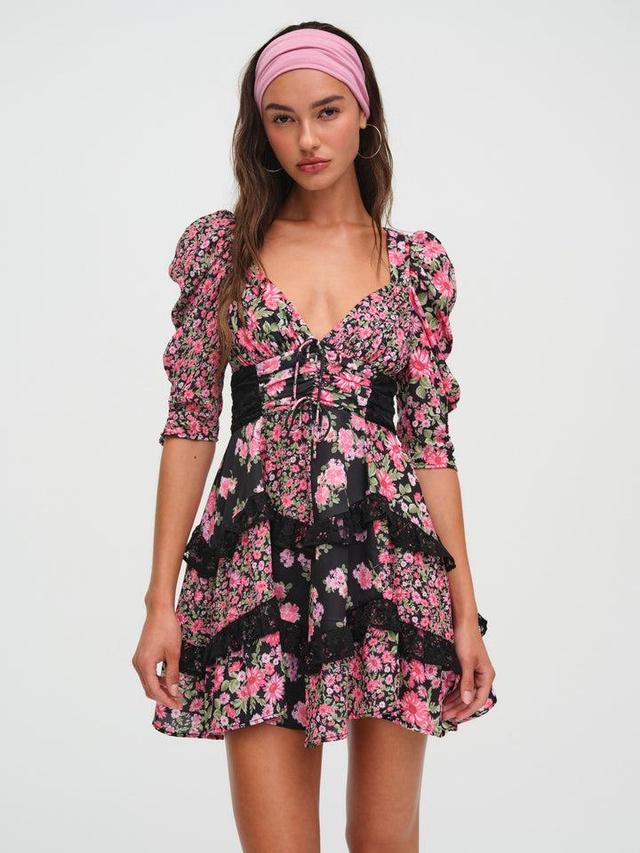 Rosalyn Mini Dress — Black Product Image