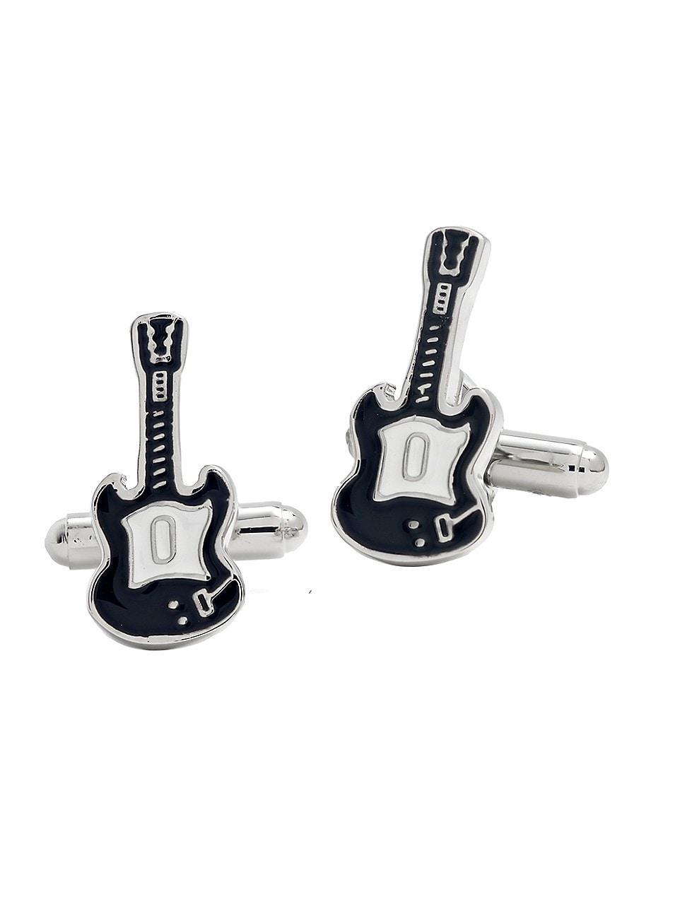 Men's Enamel Guitar Cufflinks Product Image