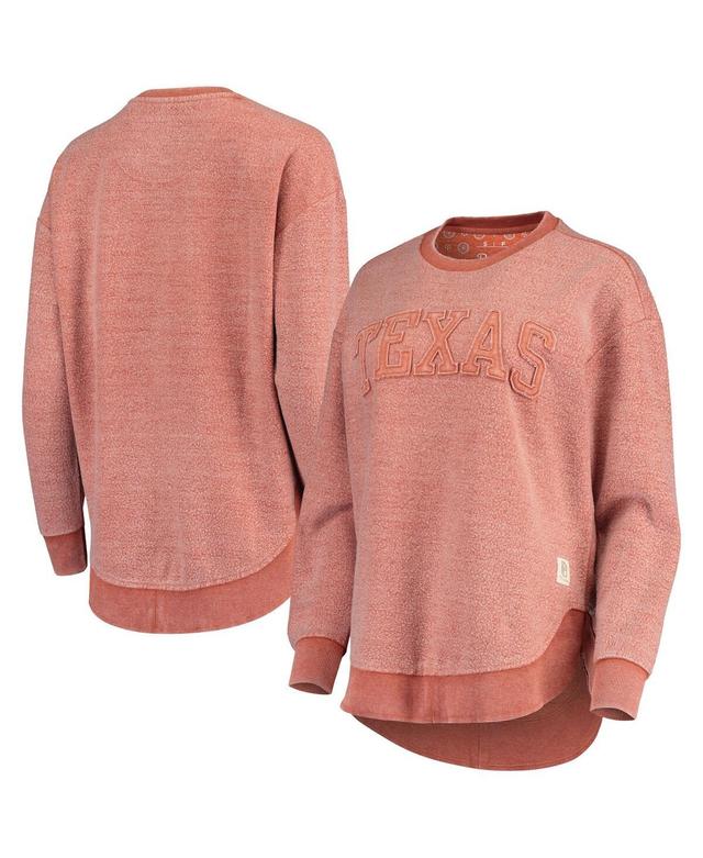 Womens Pressbox Texas Orange Texas Longhorns Ponchoville Pullover Sweatshirt Product Image