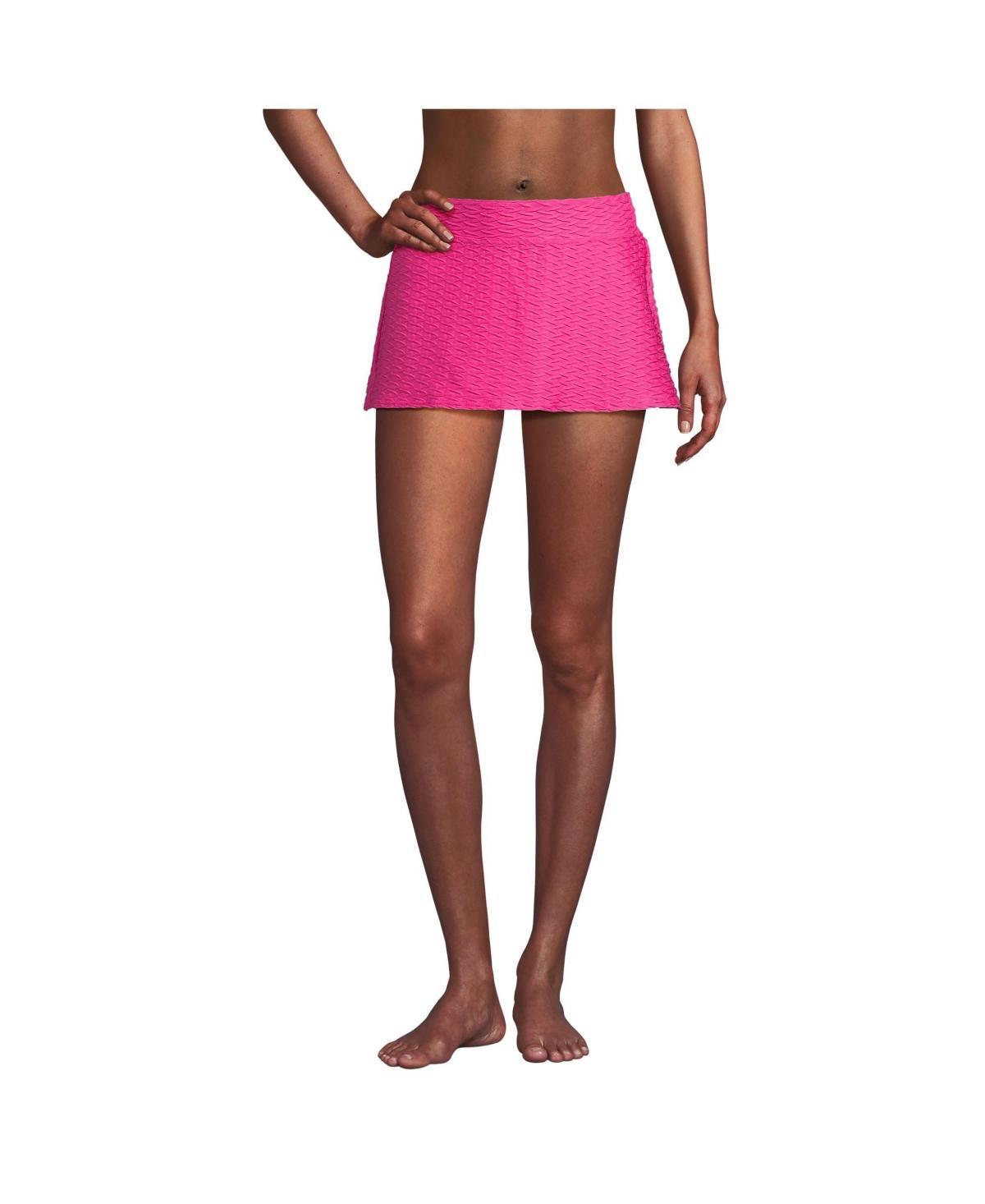 Lands End Womens Texture Mini Swim Skirt Swim Bottoms Product Image