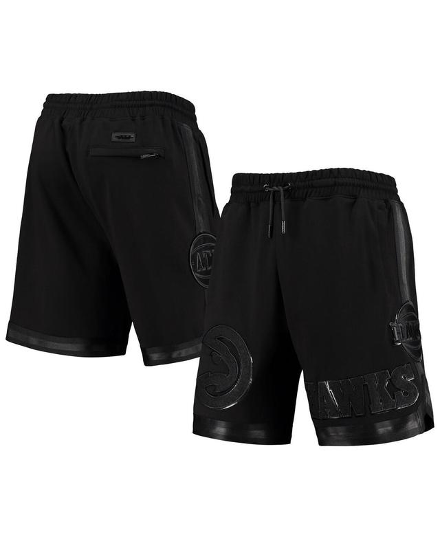 Mens Pro Standard Atlanta Hawks Triple Black Gloss Shorts Product Image