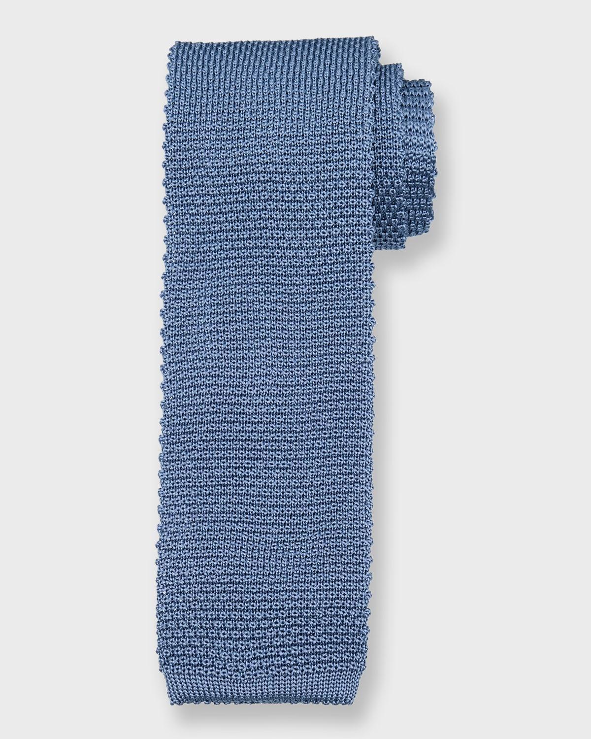 Mens Silk-Cotton Knit Tie Product Image