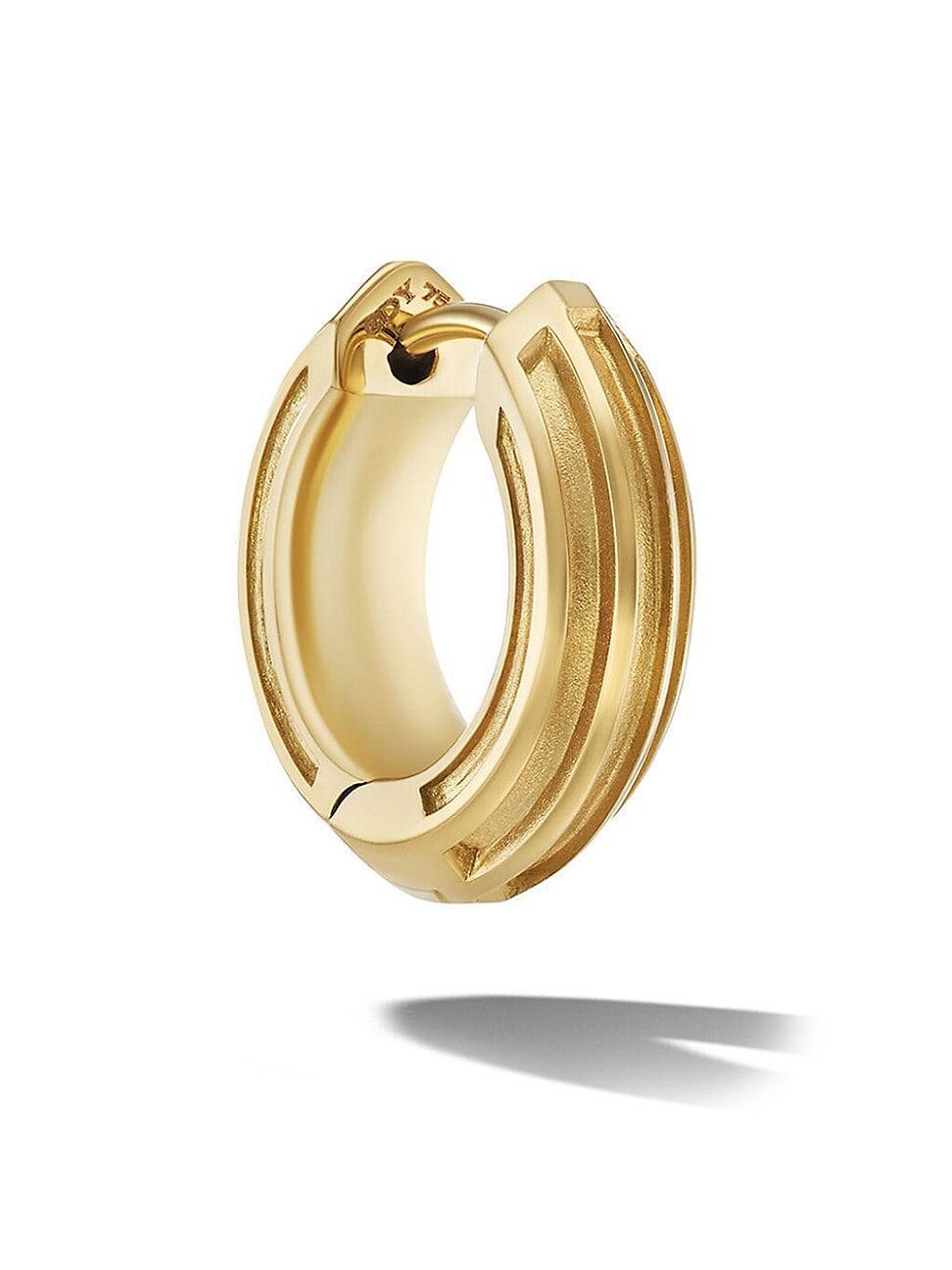 Mens Armory Hoop Earring In 18K Yellow Gold Product Image