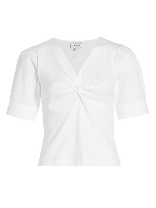 Womens Ronelle Twisted V-Neck Blouse Product Image