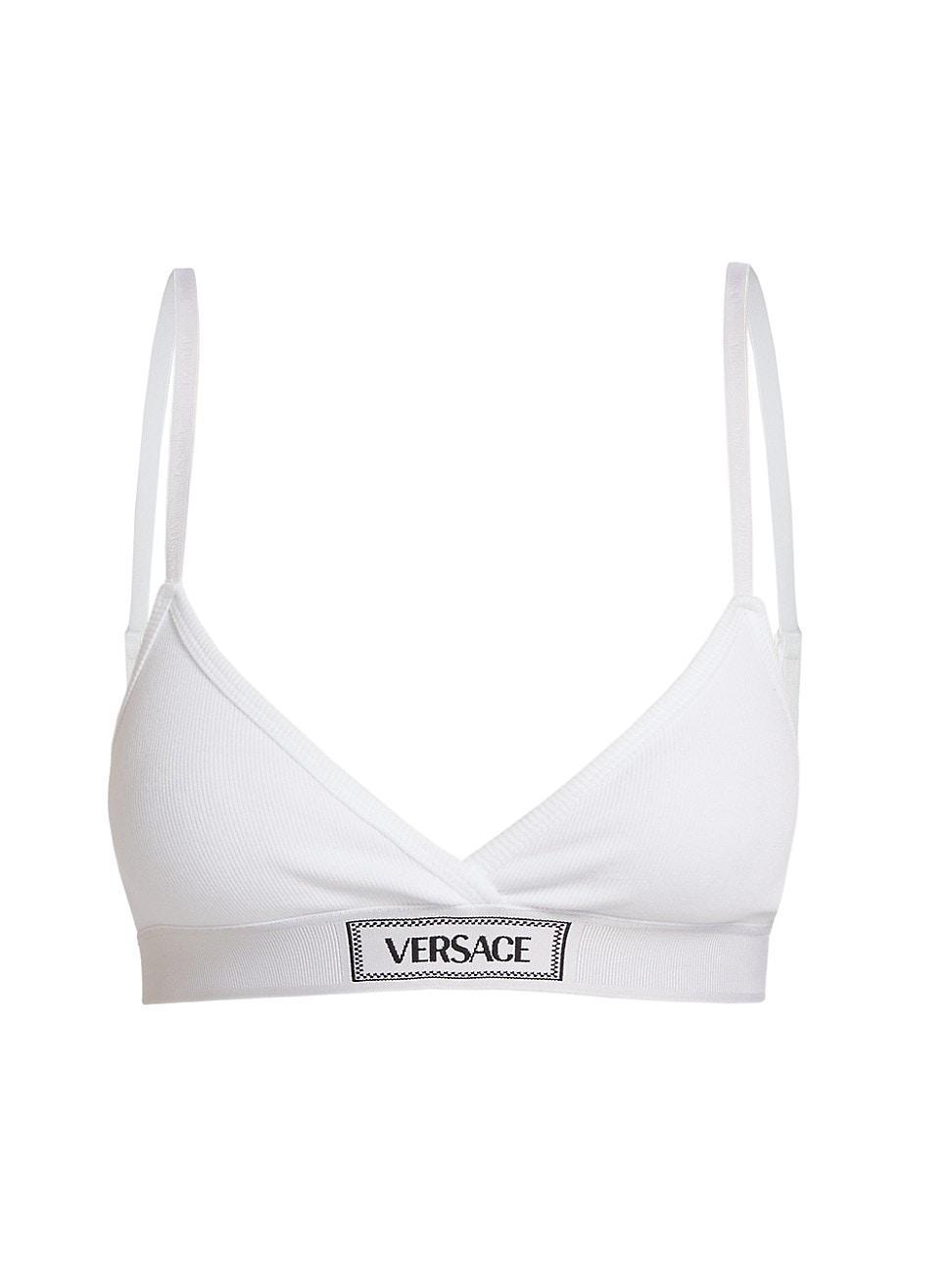 Womens Rib-Knit Logo Bralette Product Image