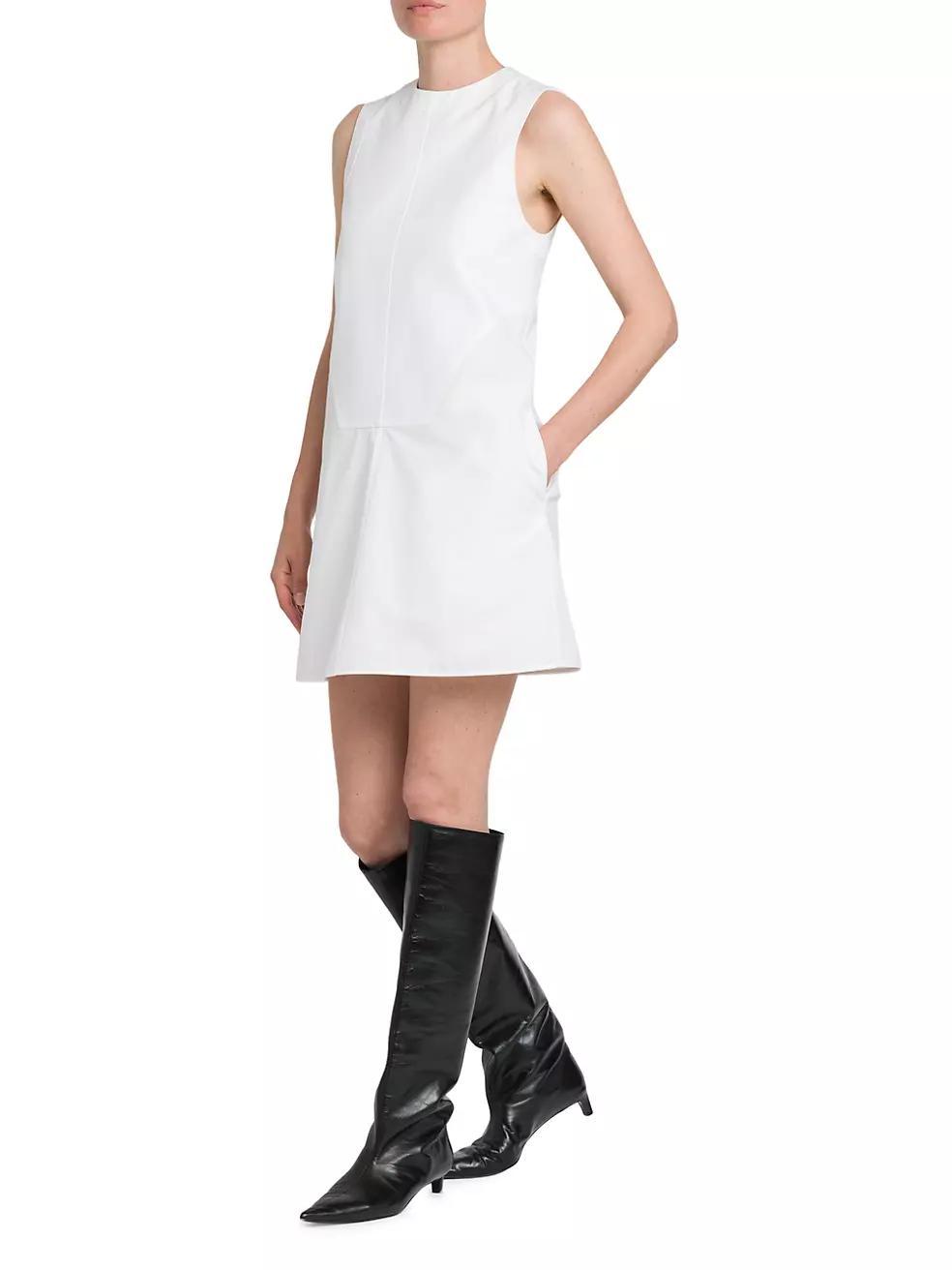 Cotton Poplin A-Line Minidress Product Image