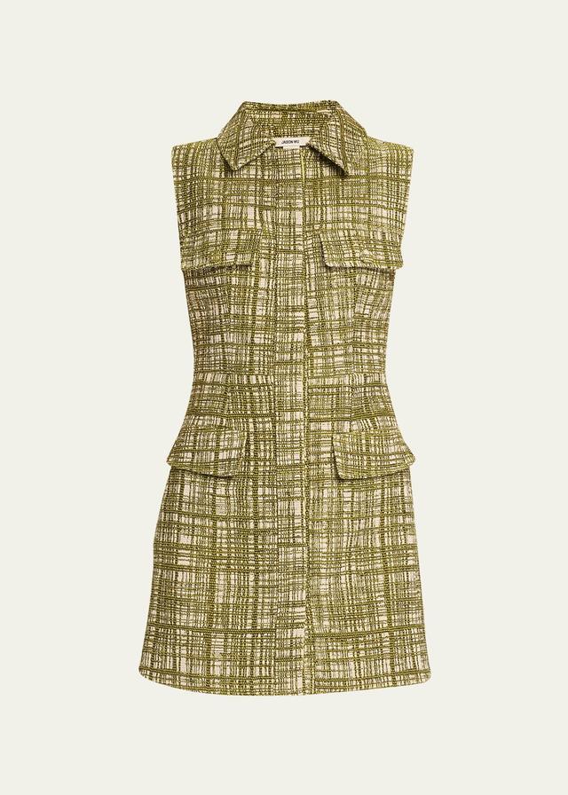 Sleeveless Tweed Mini Dress Product Image