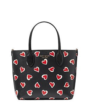 Kate Spade New York Bleecker Stencil Hearts Printed PVC Medium Crossbody Tote Multi) Handbags Product Image