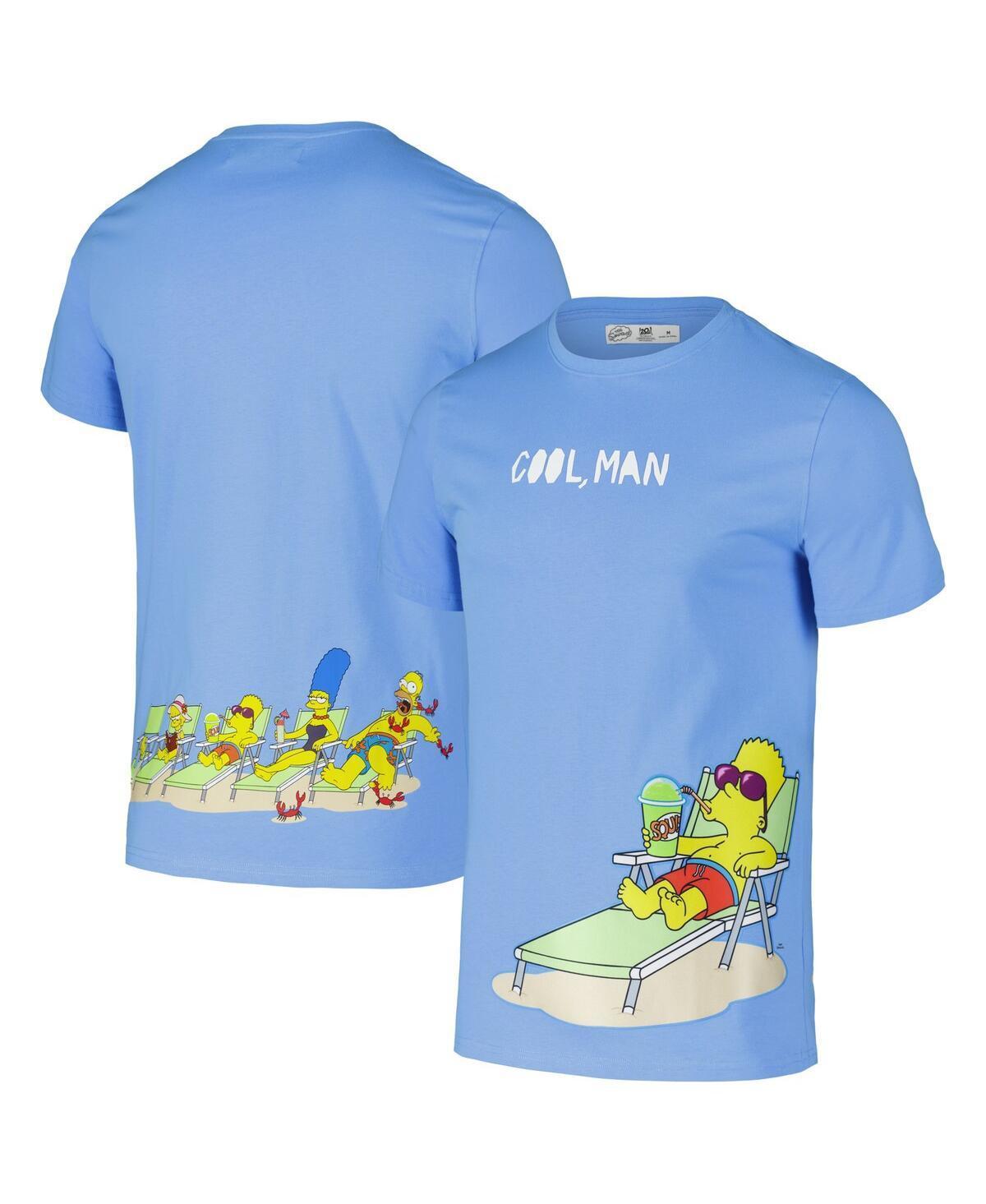 Freeze Max Mens Blue the Simpsons Cool Man T-Shirt Product Image