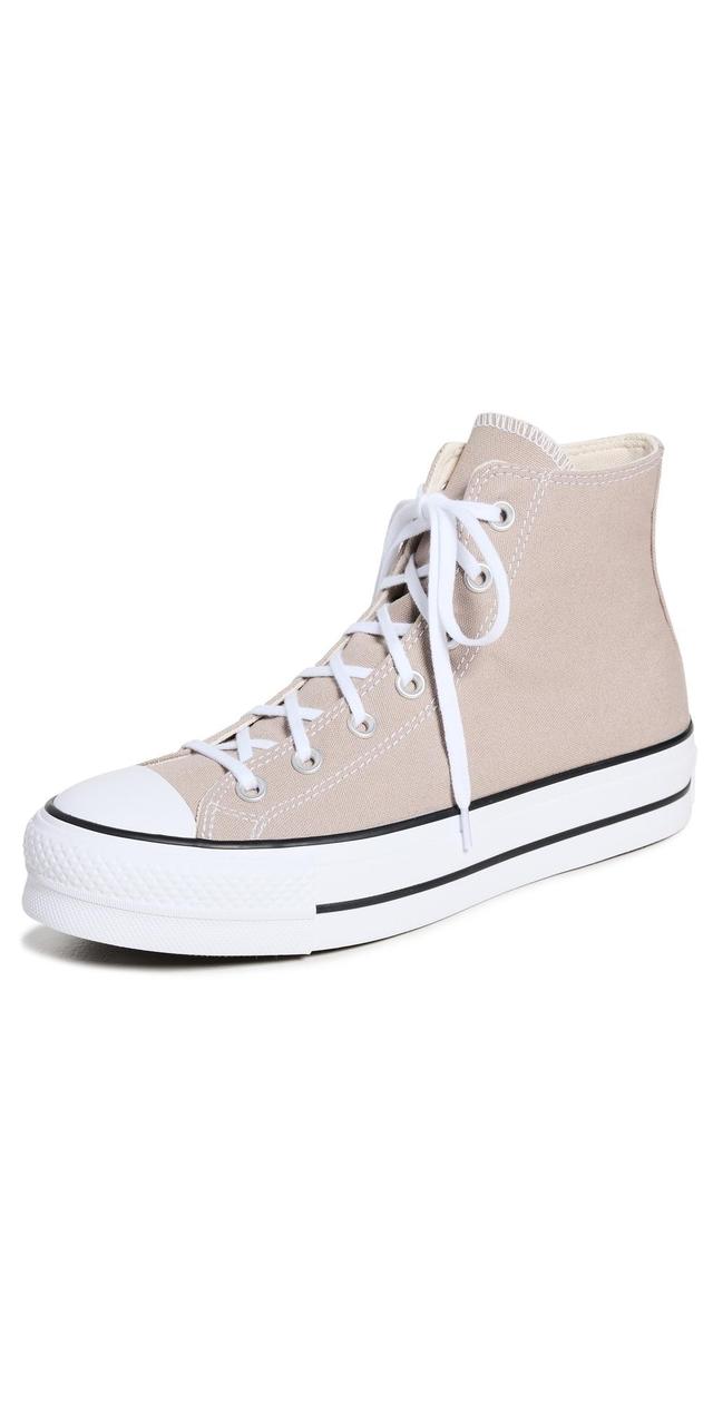 Converse Chuck Taylor All Star Lift Platforms Wonder Stone/White/Black 8.5 Product Image