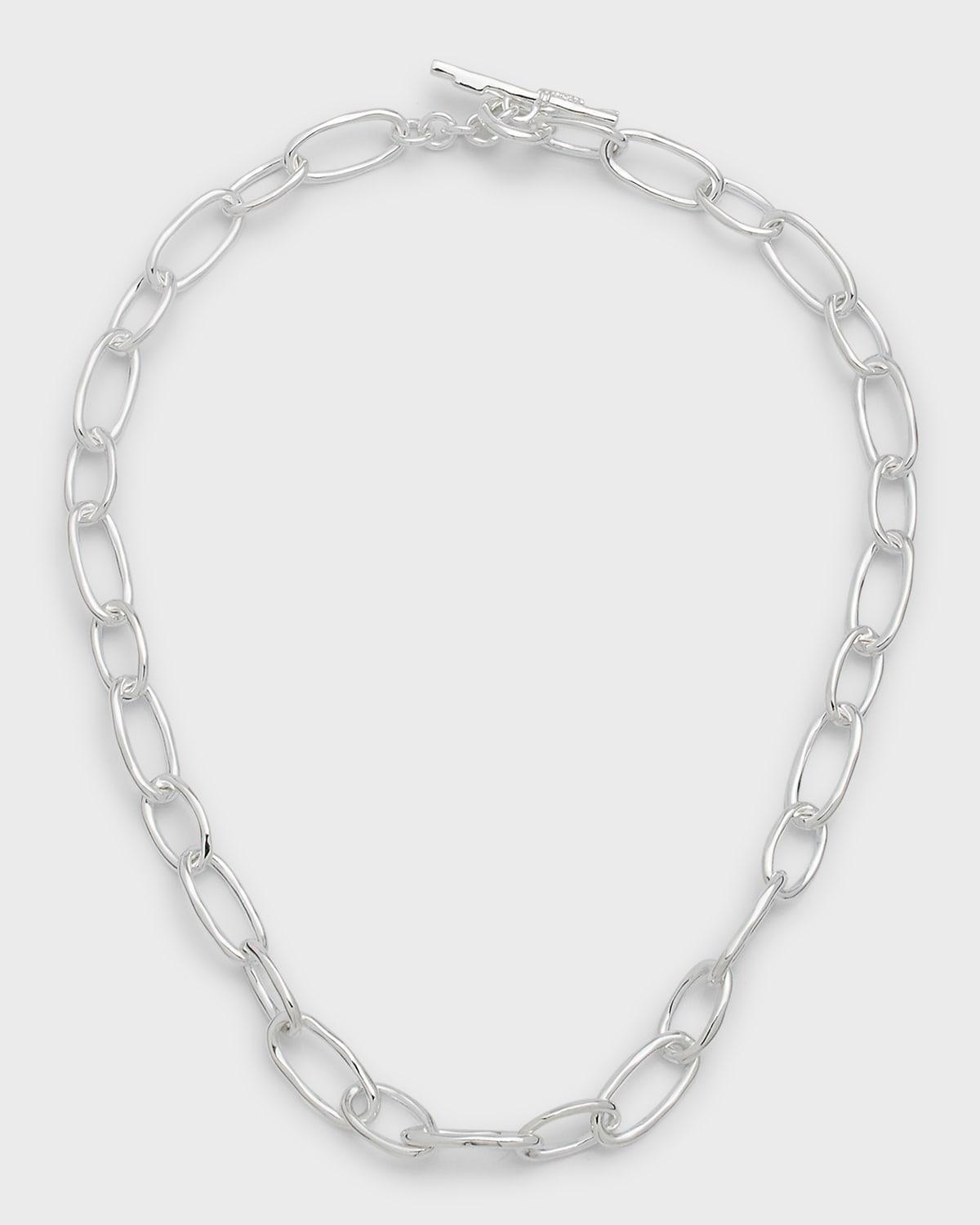 Womens Classico Sterling Silver Oval-Link Chain Necklace Product Image