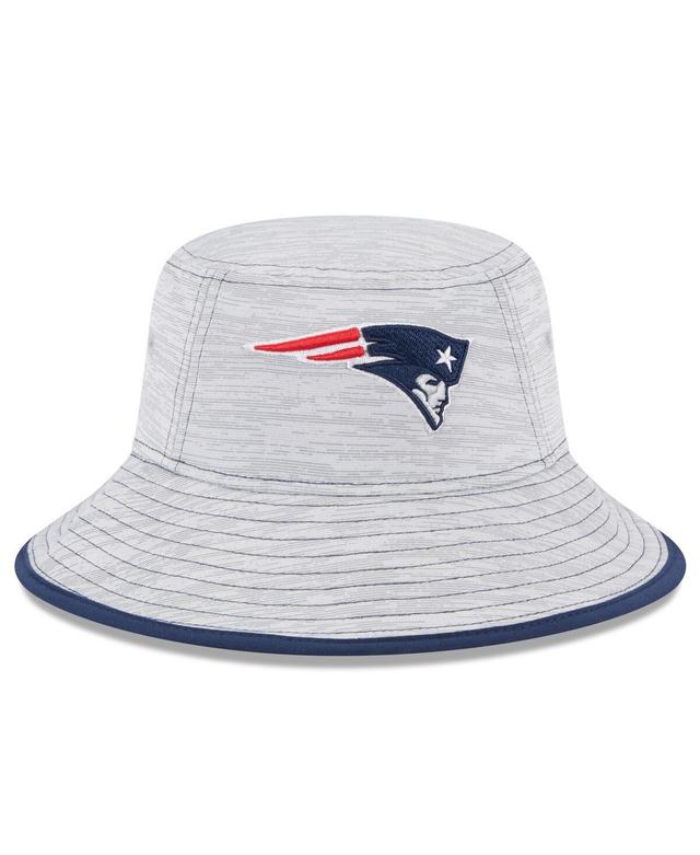 Mens New Era Gray New England Patriots Game Bucket Hat Product Image