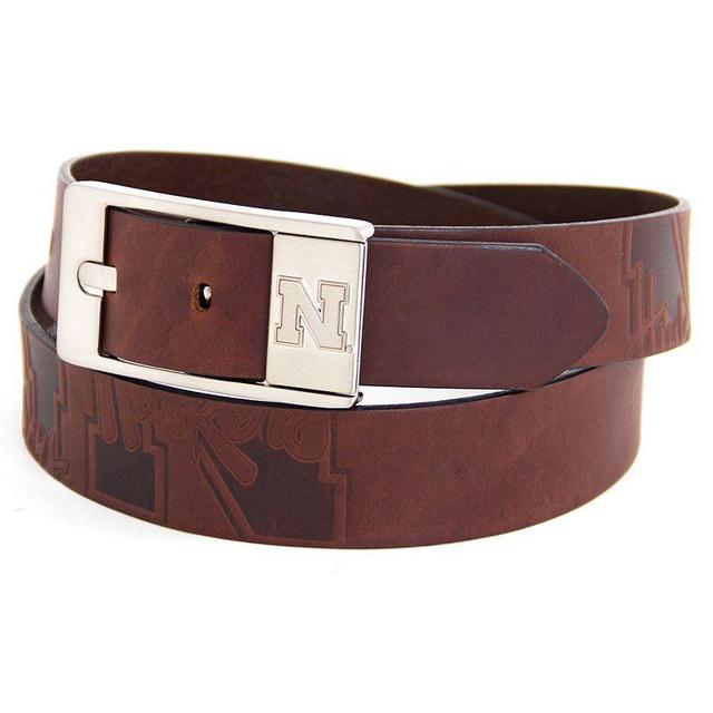 Mens Nebraska Cornhuskers Brandish Leather Belt Product Image