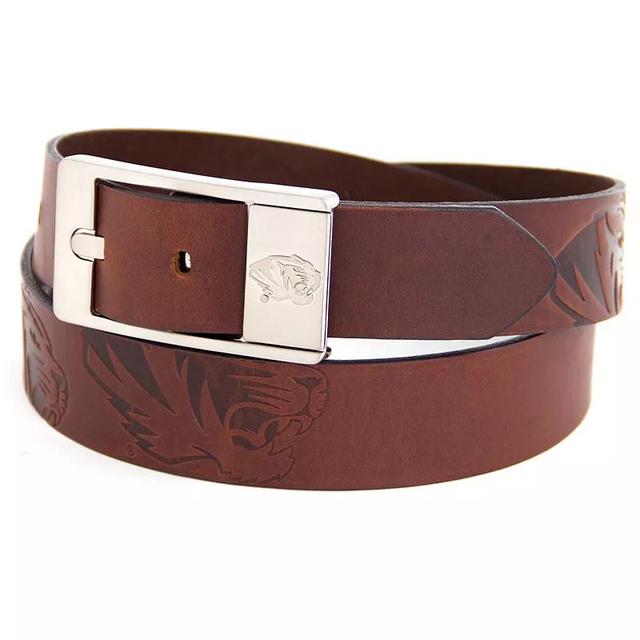 Mens South Carolina Gamecocks Brandish Leather Belt Brown Product Image