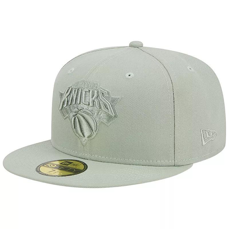 Mens New Era Light Green New York Knicks Sage Color Pack 59FIFTY Fitted Hat Product Image