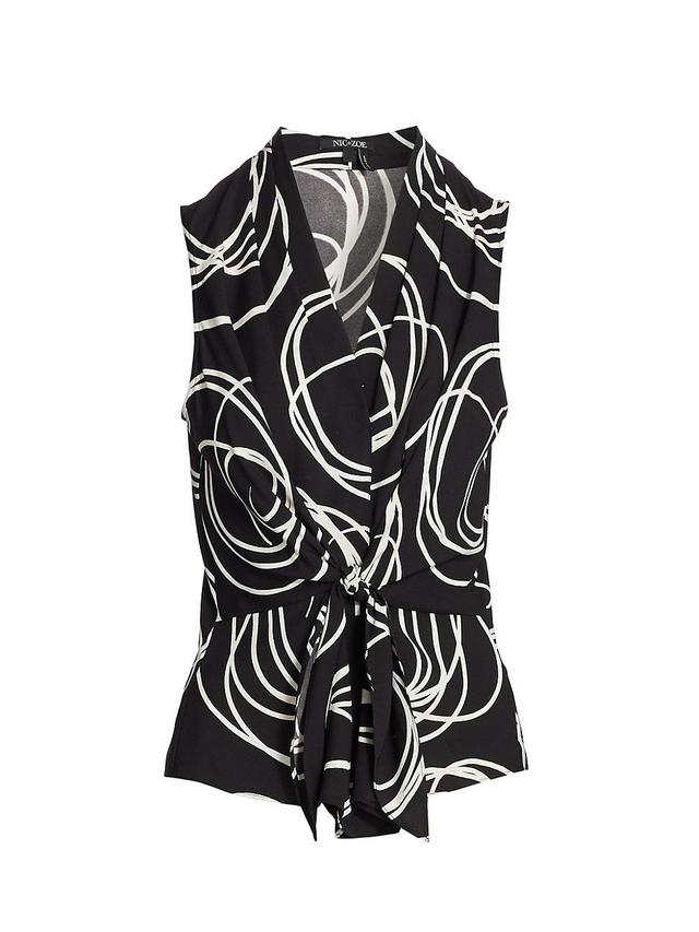 Womens Graphic Print Billow Tank Top Product Image