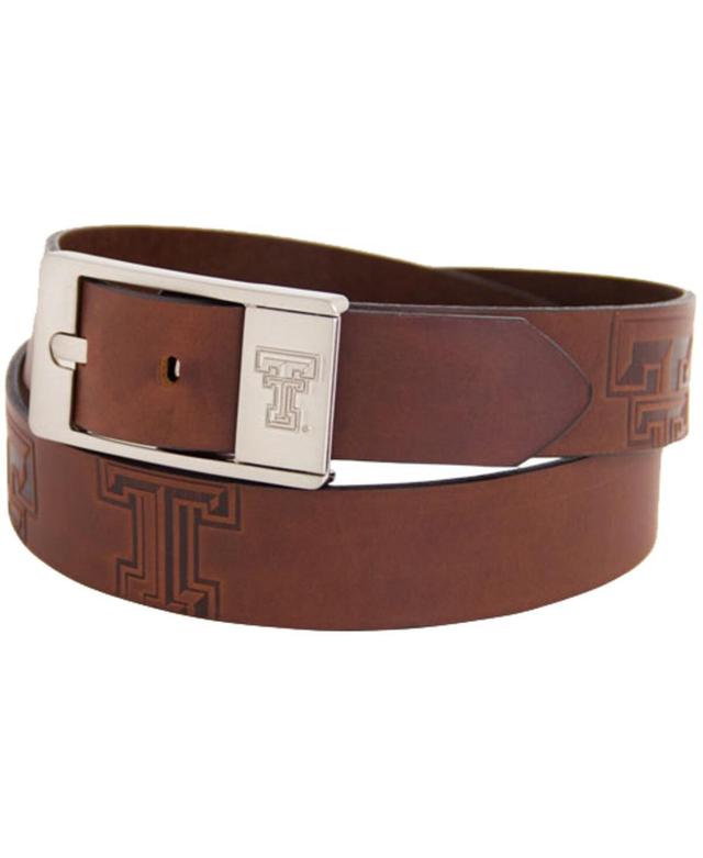 Mens Texas Tech Red Raiders Brandish Leather Belt Brown Product Image