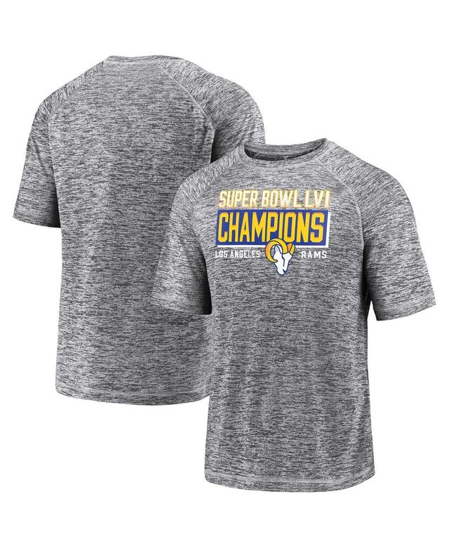 Mens Fanatics Gray Los Angeles Rams Super Bowl Lvi Champions Stacked Depth T-shirt Product Image