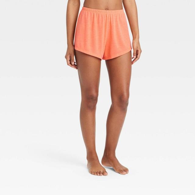 Womens Slub Knit Shorts - Stars Above Coral XL Product Image