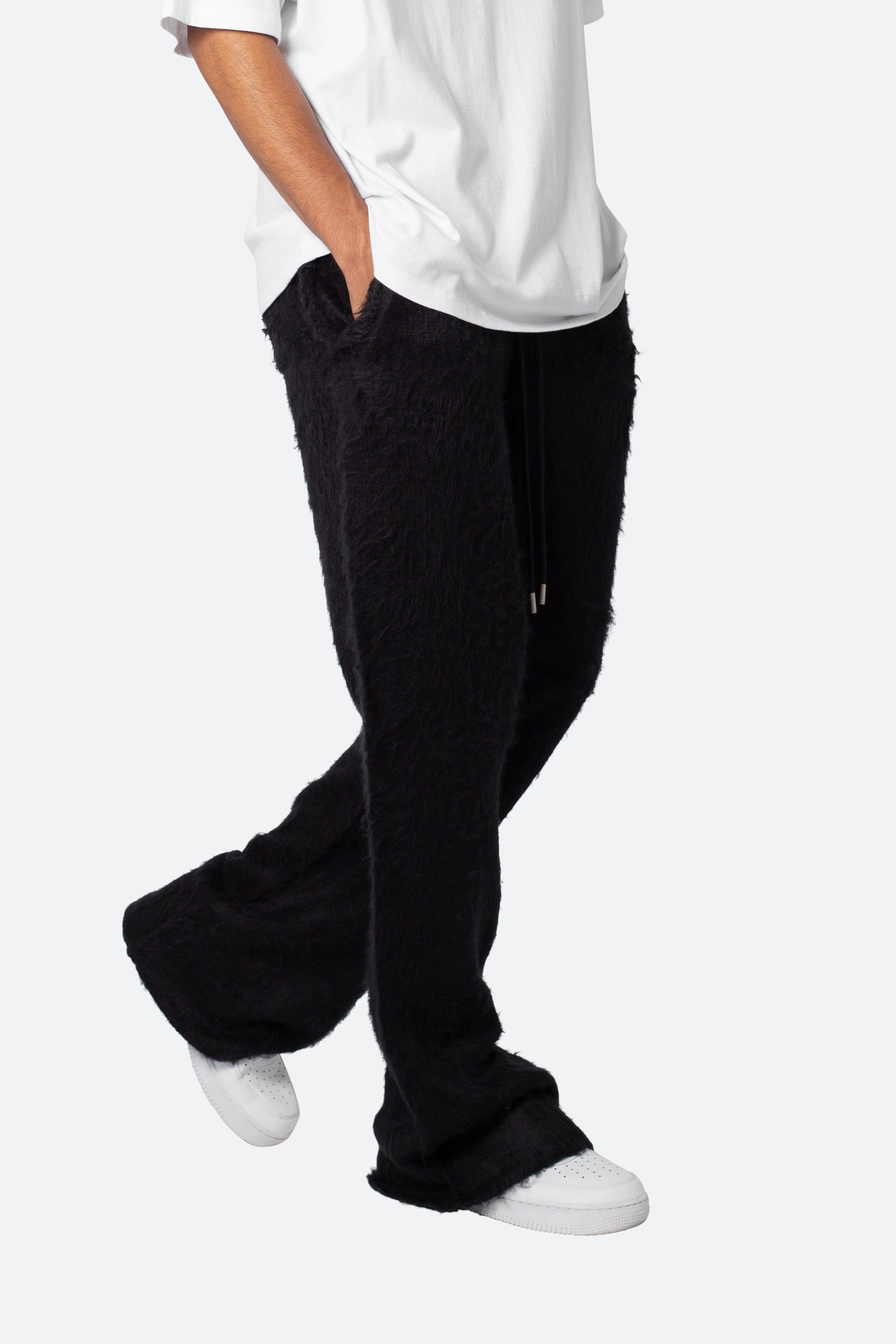 Fuzzy Sweatpants - Black Product Image