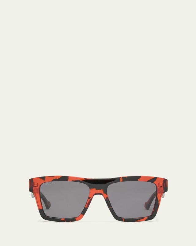 Mens GG0962Sm Acetate Rectangle Sunglasses Product Image