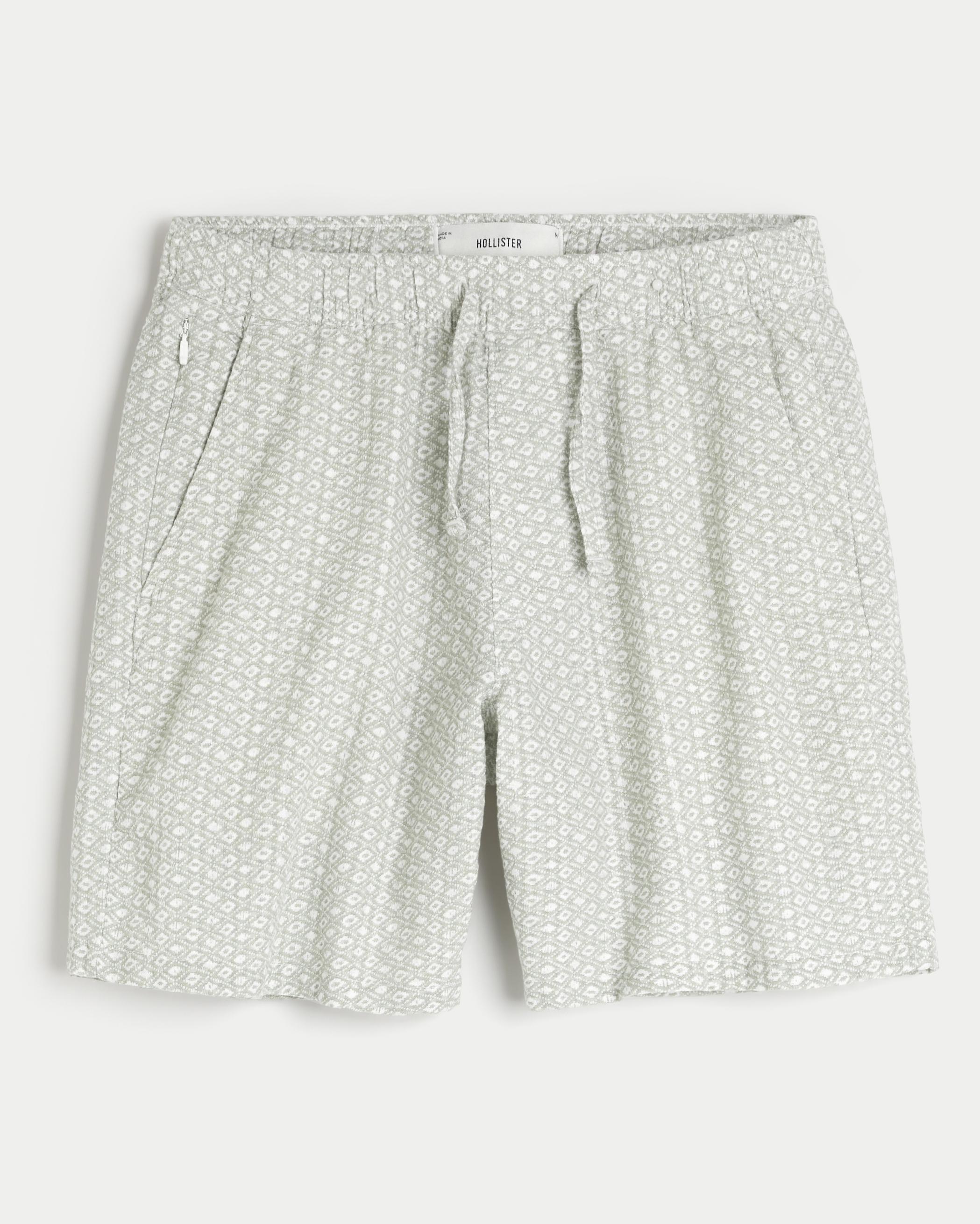 Flex-Waist Textural Woven Shorts 8" Product Image