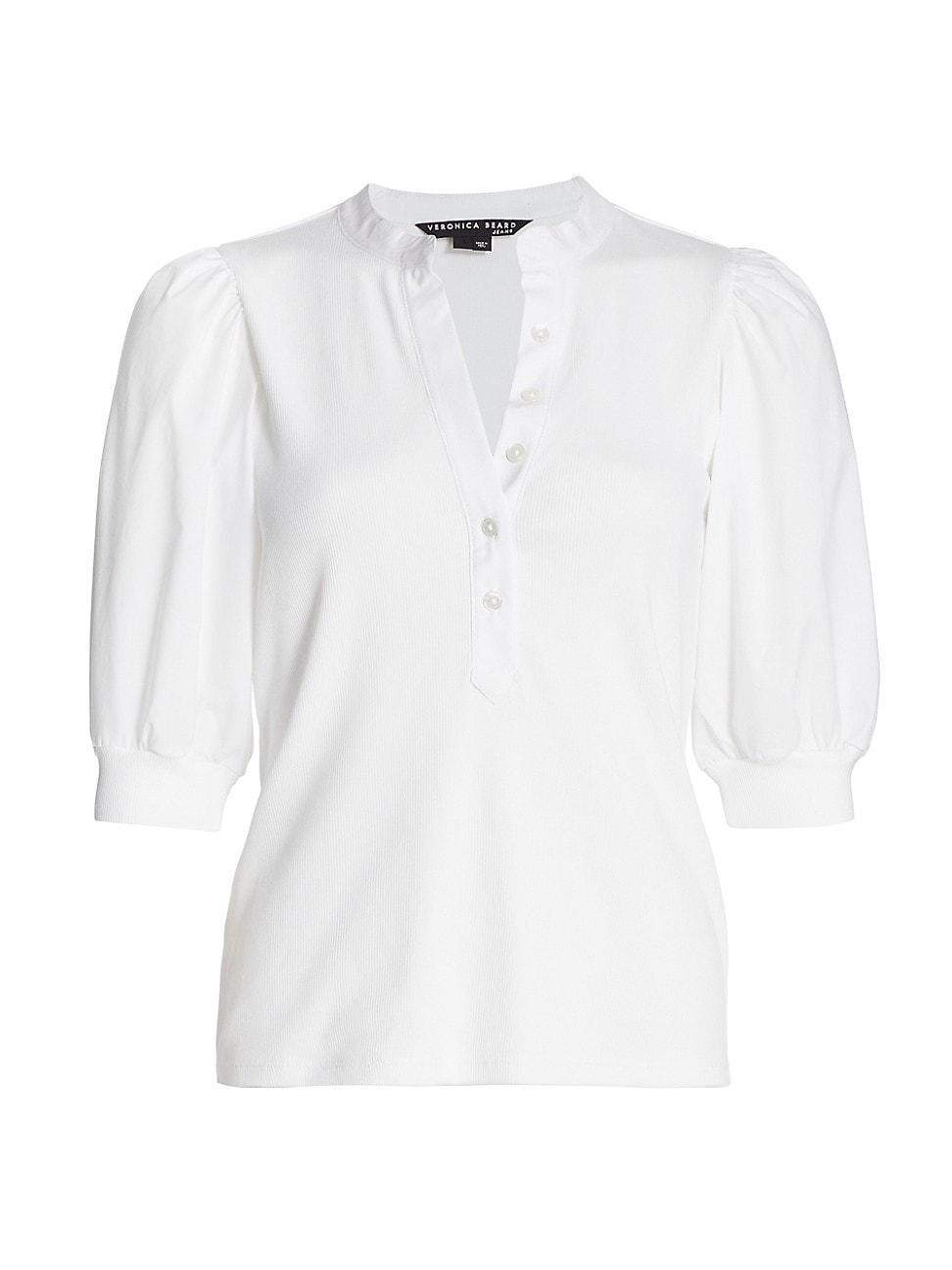 Veronica Beard Coralee Front Button Blouse Product Image