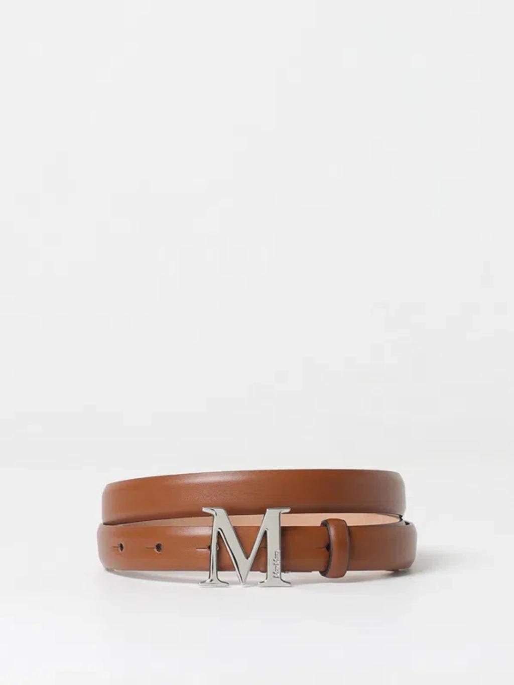 MAX MARA Belt Woman Leather Women In Brown Product Image