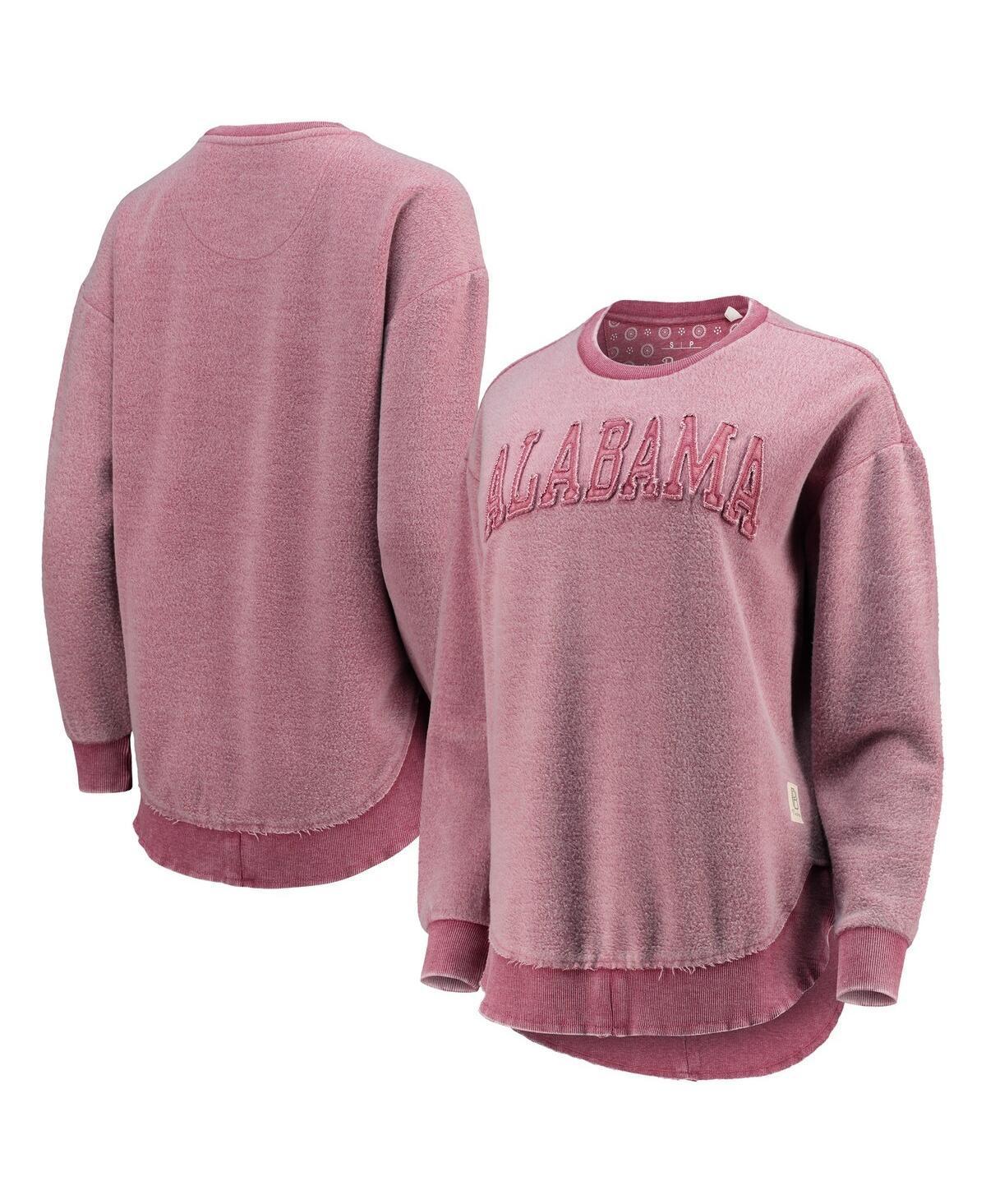 Womens Pressbox Crimson Alabama Crimson Tide Ponchoville Pullover Sweatshirt Product Image