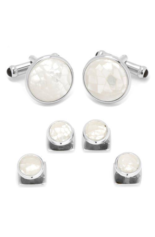 Cufflinks, Inc. Mother-of-Pearl Cuff Link & Shirt Stud Set Product Image