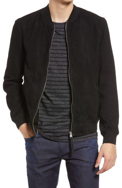 AllSaints Ronan Suede Bomber Jacket Product Image