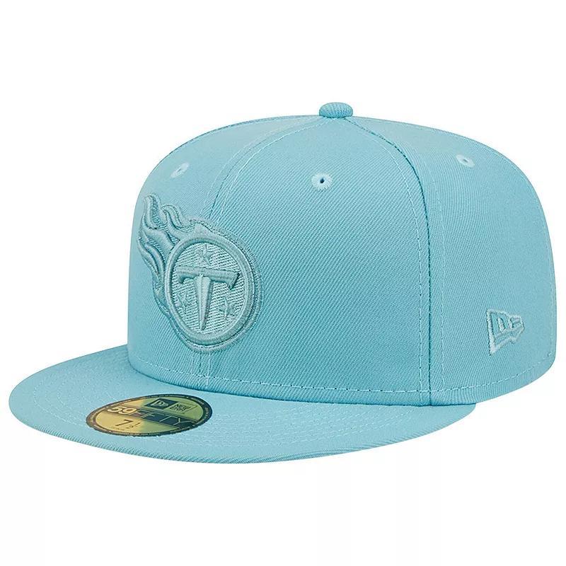 Mens New Era Aqua Tennessee Titans Color Pack 59FIFTY Fitted Hat Turq/Blue Product Image