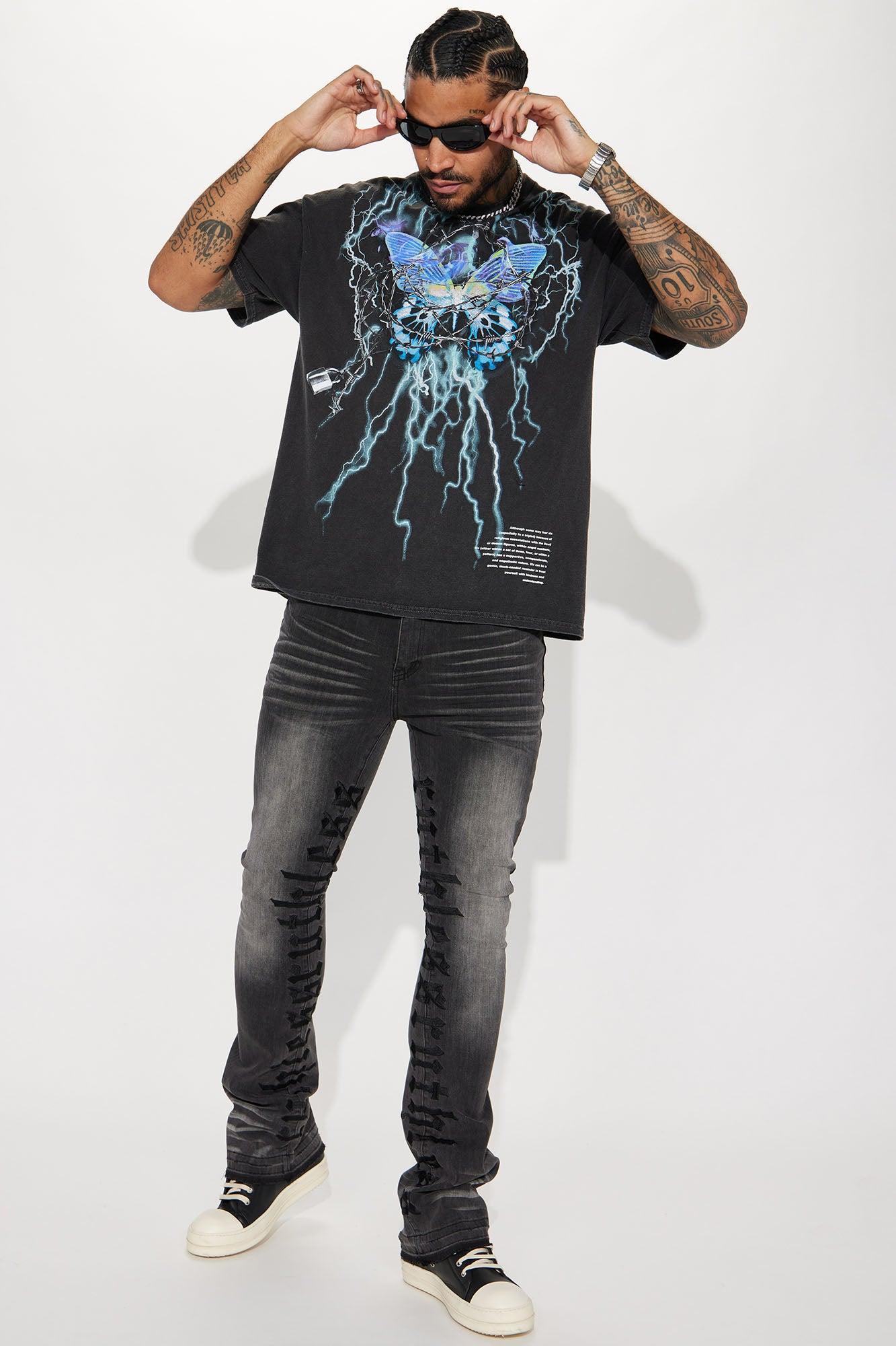 Lightning Monarch Short Sleeve Tee - Black Product Image