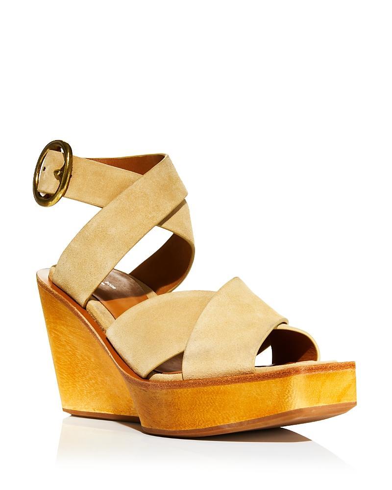 rag & bone Womens Santiago Ankle Strap Platform Wedge Sandals Product Image