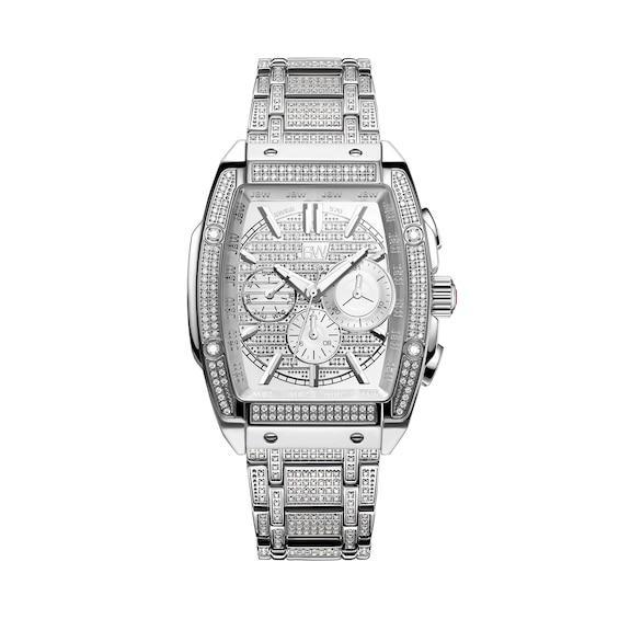 Jbw Mens Echelon Platinum Series Diamond (3 ct. t.w.) Stainless Steel Watch, 41Mm Product Image