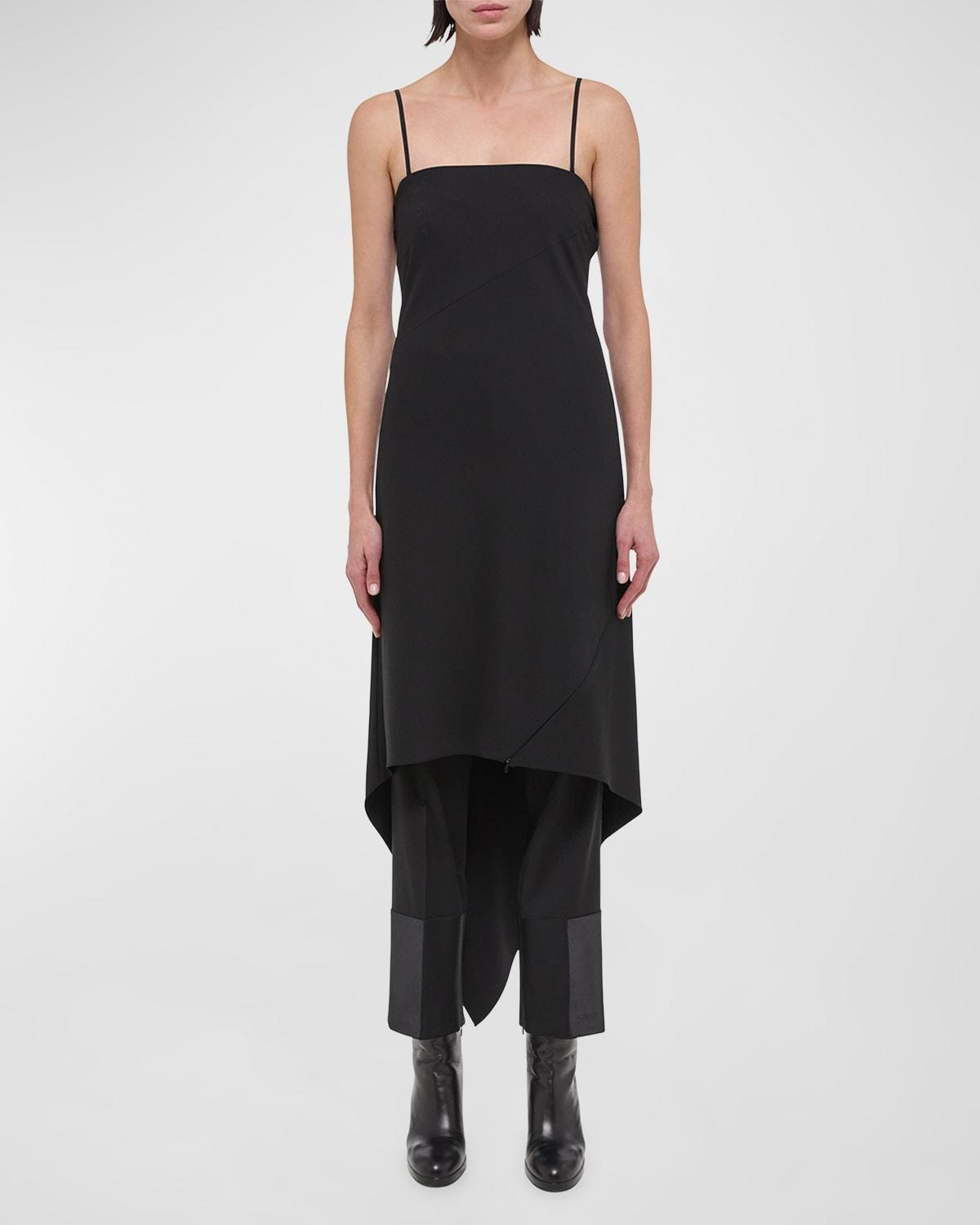 Womens Wool Asymmetric Midi-Dress Product Image