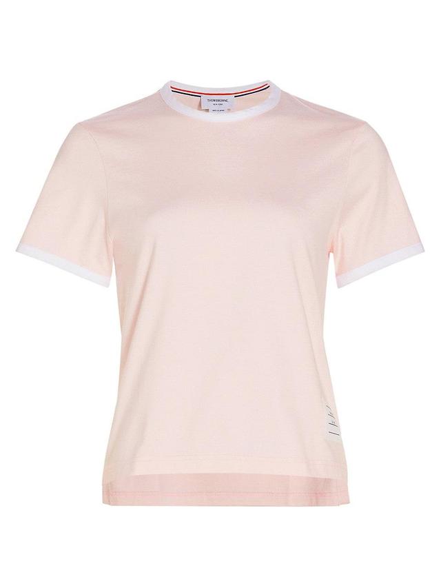 Womens Cotton Jersey Ringer Tee Product Image