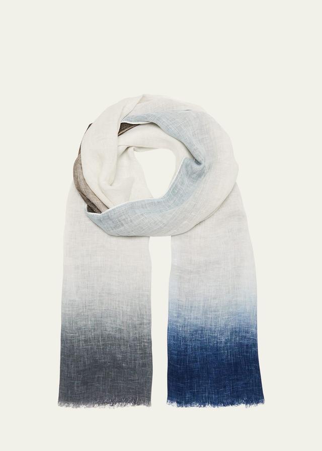 Mens Linen-Flax Ombre Scarf Product Image