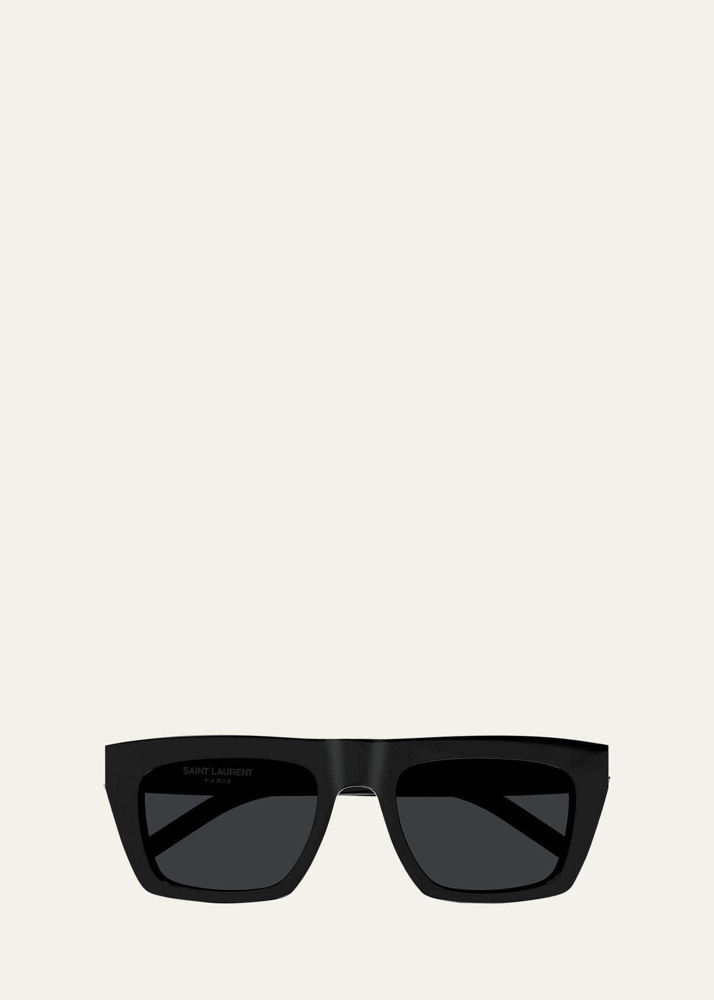 Mens Nylon and Acetate Rectangle Sunglasses Product Image