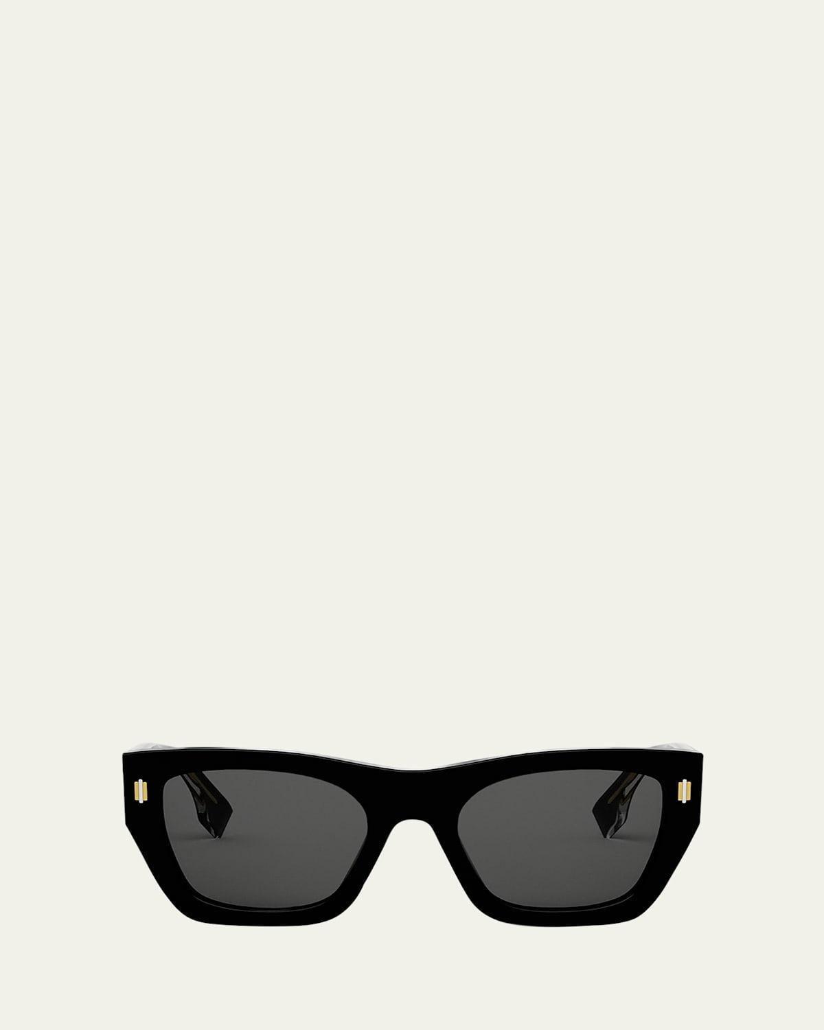 Mens FF Logo Print 59MM Square Sunglasses Product Image