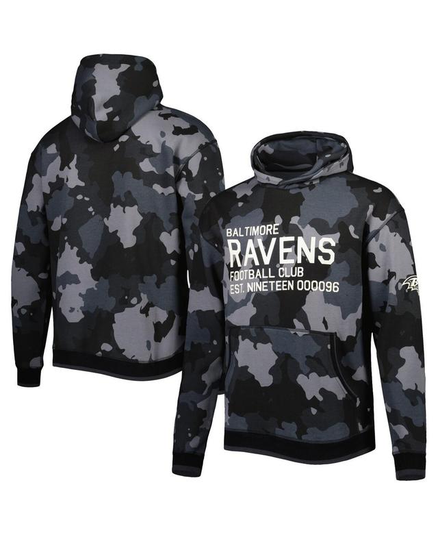 Mens The Wild Collective Black Baltimore Ravens Camo Pullover Hoodie Product Image