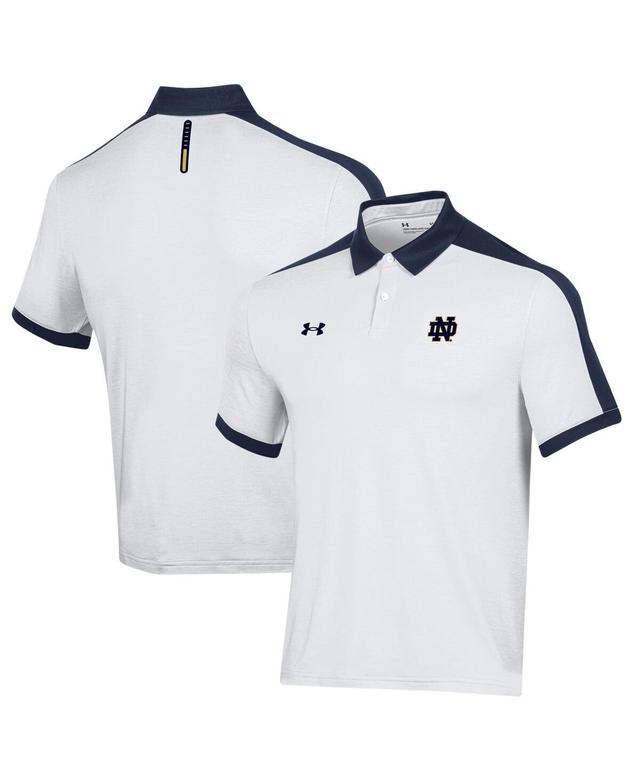 Mens Under Armour White Notre Dame Fighting Irish Trophy Polo Shirt Product Image