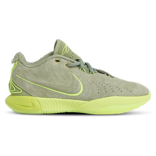 Nike Mens LeBron James Nike Lebron XXI - Mens Basketball Shoes Oil Green/Vapor Green/Sanddrift Product Image