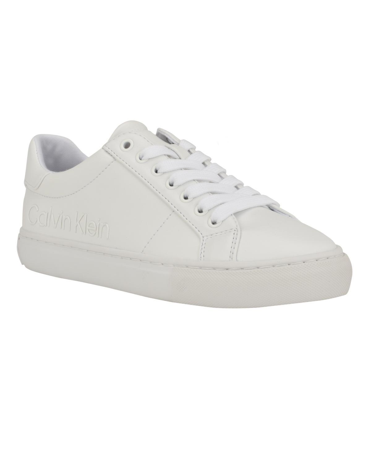 Calvin Klein Womens Camzy Round Toe Lace-Up Casual Sneakers Womens Shoes Product Image