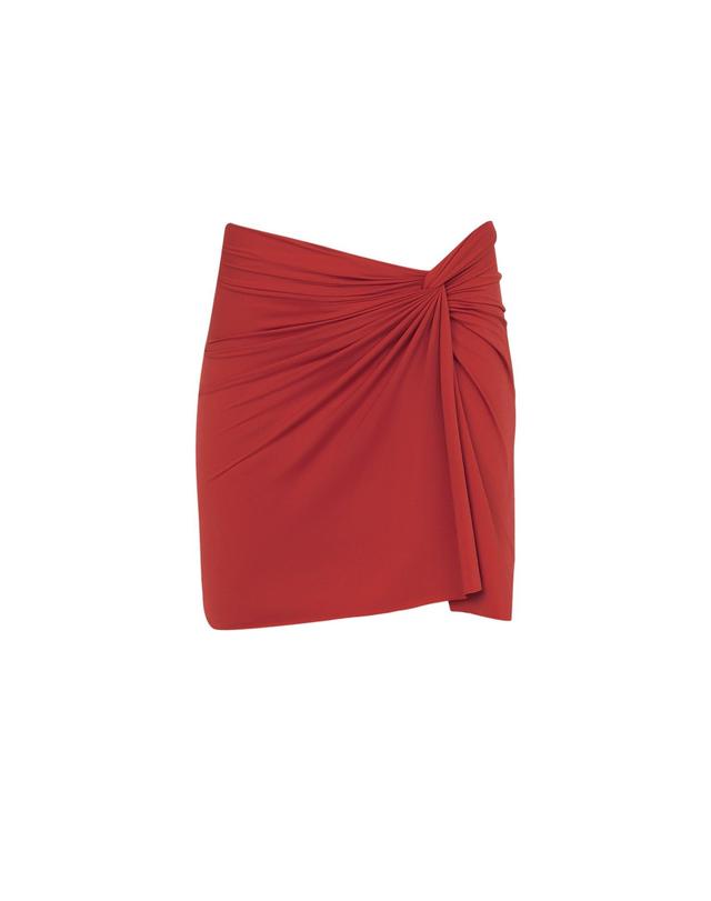 Karen Mini Pareo Skirt (exchange only) - Brick Product Image