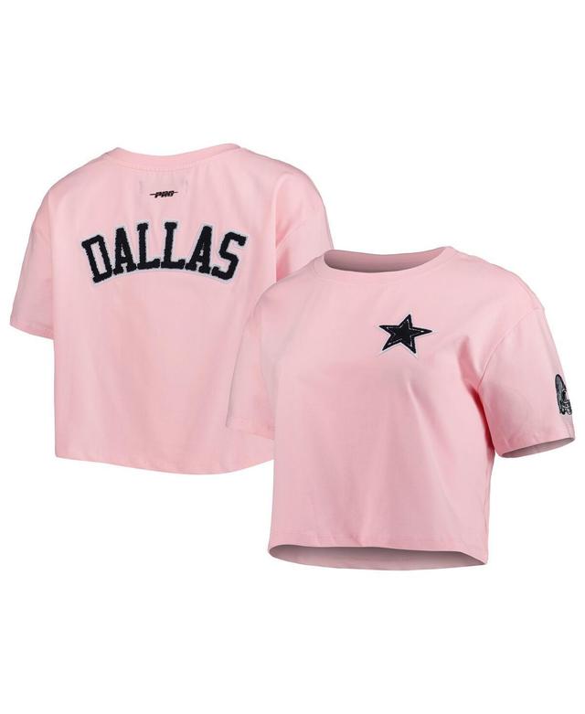 Womens Pro Standard Pink Dallas Cowboys Cropped Boxy T-shirt Product Image