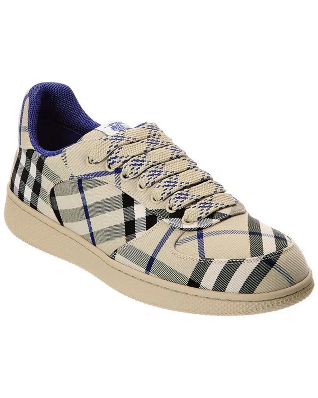 BURBERRY Mf Terrace Chk Sneacker Lichen Ip Check In Green Product Image