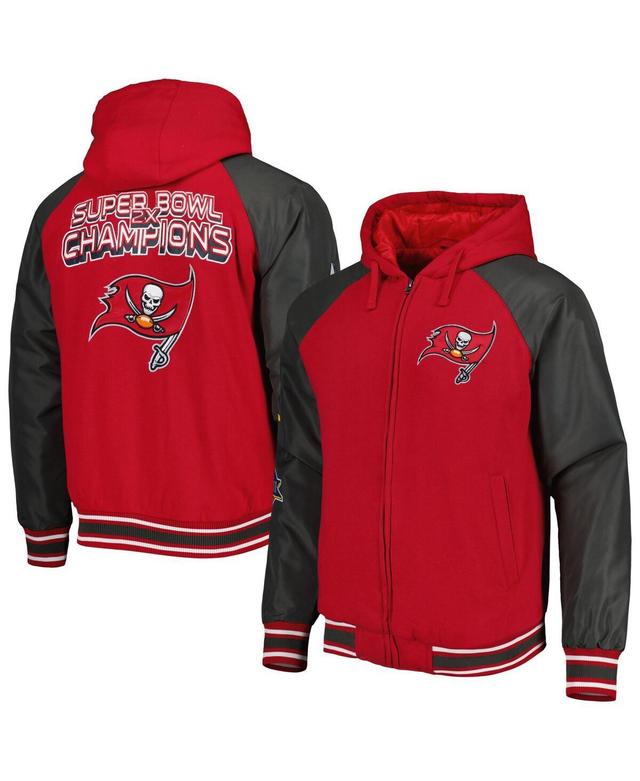 Mens G-III Sports by Carl Banks Tampa Bay Buccaneers Defender Raglan Full-Zip Hoodie Varsity Jacket Product Image